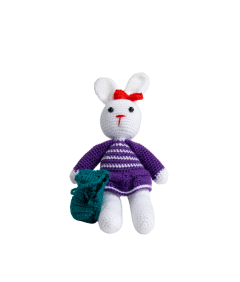  Beyaz Tavşan Amigurumi Oyuncak